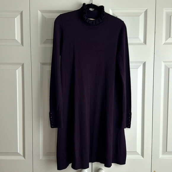 Eggplant LOFT Knit Dress - Picture 1 of 4